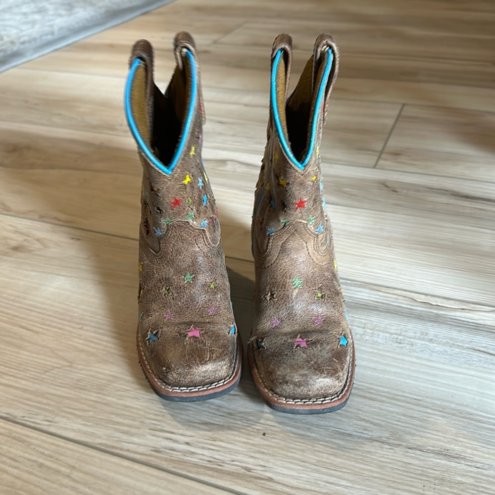 Dan Post 8in brown western boots starlett pattern size 9.5